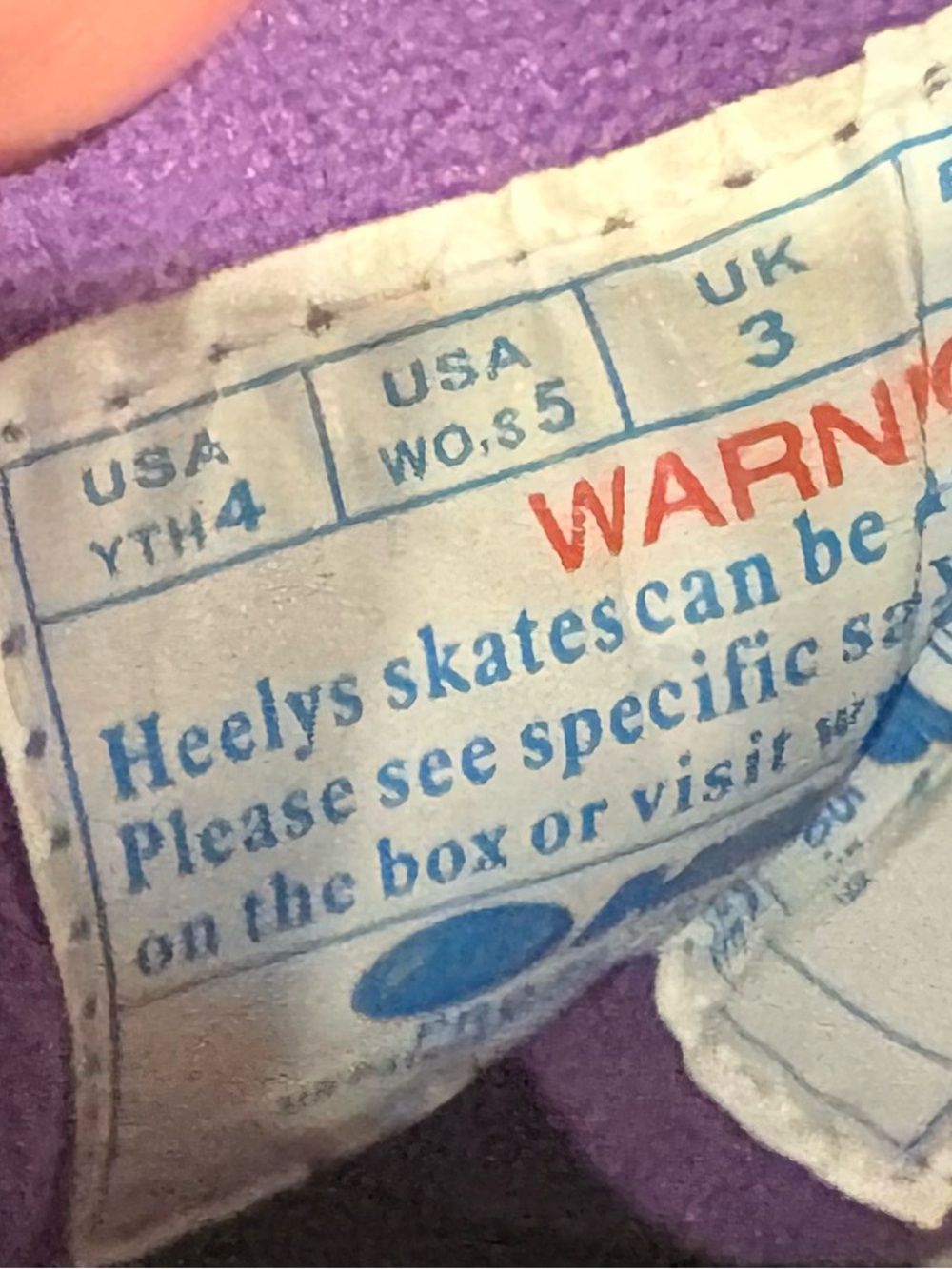 Heelys Kids' Purple Multi Swirl Skate Shoes with Neon Laces Youth Sz 4
Wms Sz 5 - Picture 5 of 5